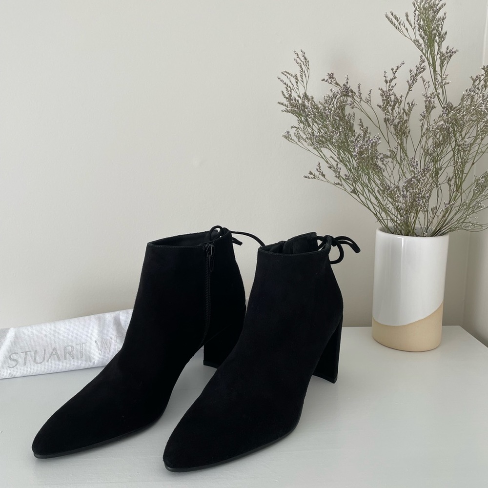 Stuart Weitzman Suede Ankle Booties - Picture 7 of 10